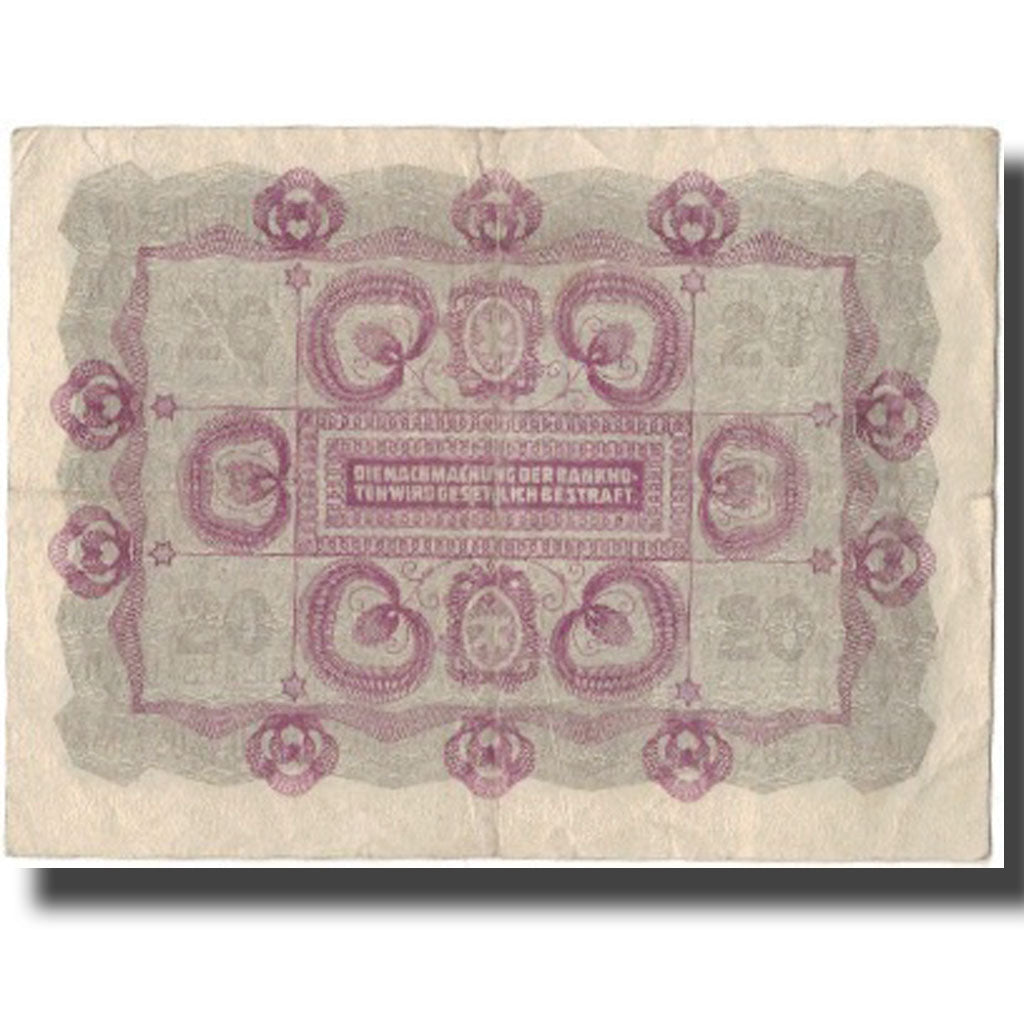 Billet, Autriche, 20 Kronen, 1922-01-02, KM:76, TB+