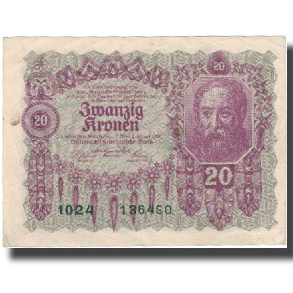Banknote, Austria, 20 Kronen, 1922-01-02, KM:76, EF(40-45)