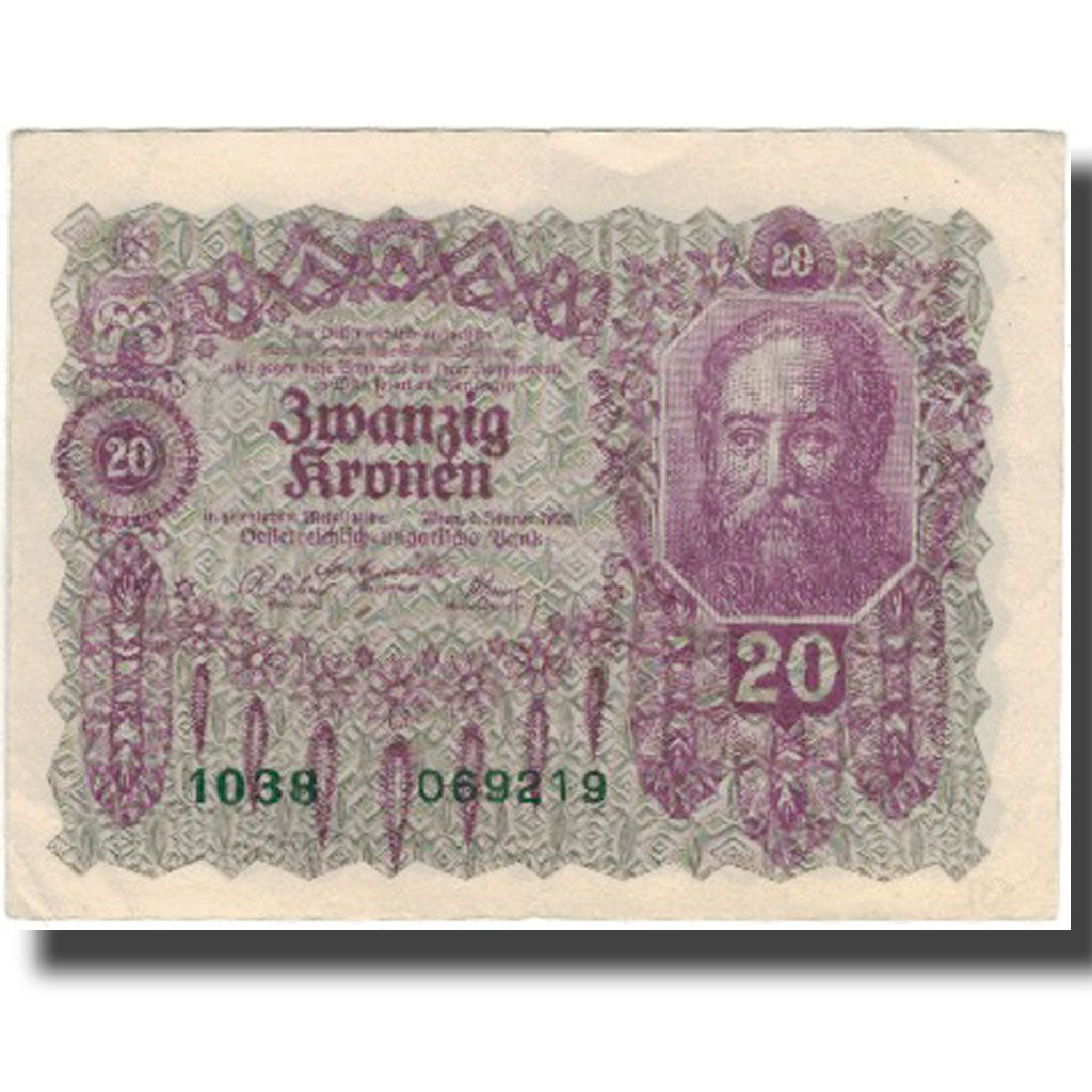 Banknote, Austria, 20 Kronen, 1922-01-02, KM:76, AU(50-53)