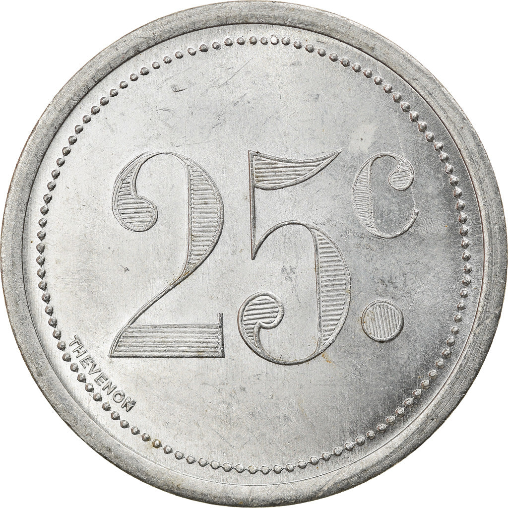Coin, France, Chambre de Commerce, Elbeuf, 25 Centimes, 1921, AU(55-58)