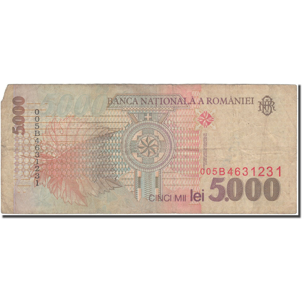 Geldschein, Rumänien, 5000 Lei, 1998, KM:107a, SGE