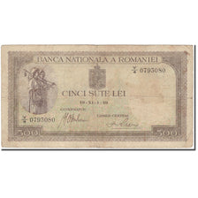 Banknote, Romania, 500 Lei, KM:51a, VF(20-25)