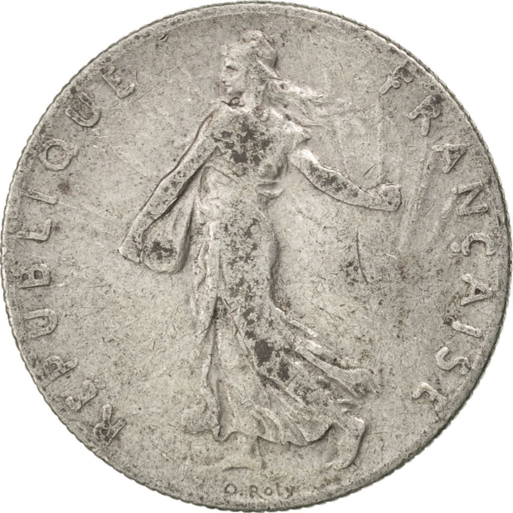 FRANCE, Semeuse, 50 Centimes, 1901, Paris, KM #854, EF(40-45), Silver, 18.1,...