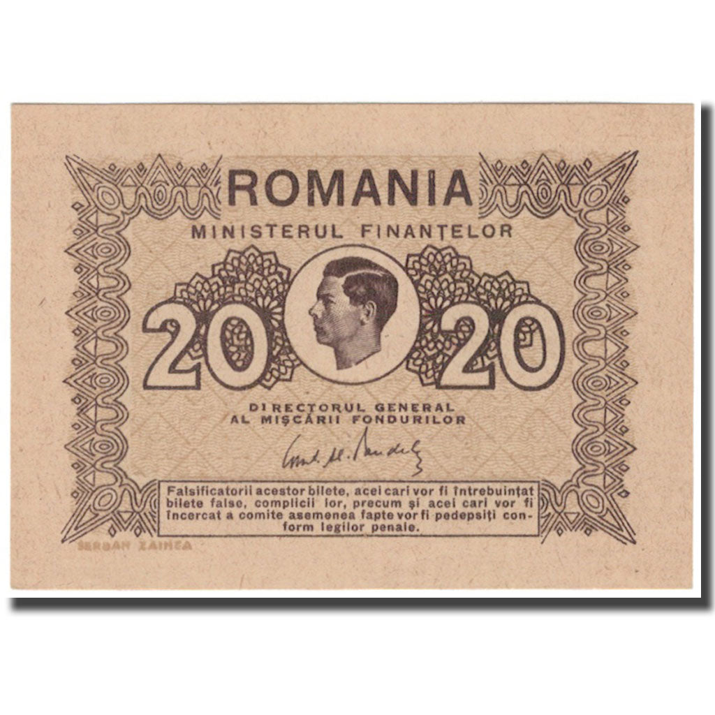 Geldschein, Rumänien, 20 Lei, KM:76, UNZ