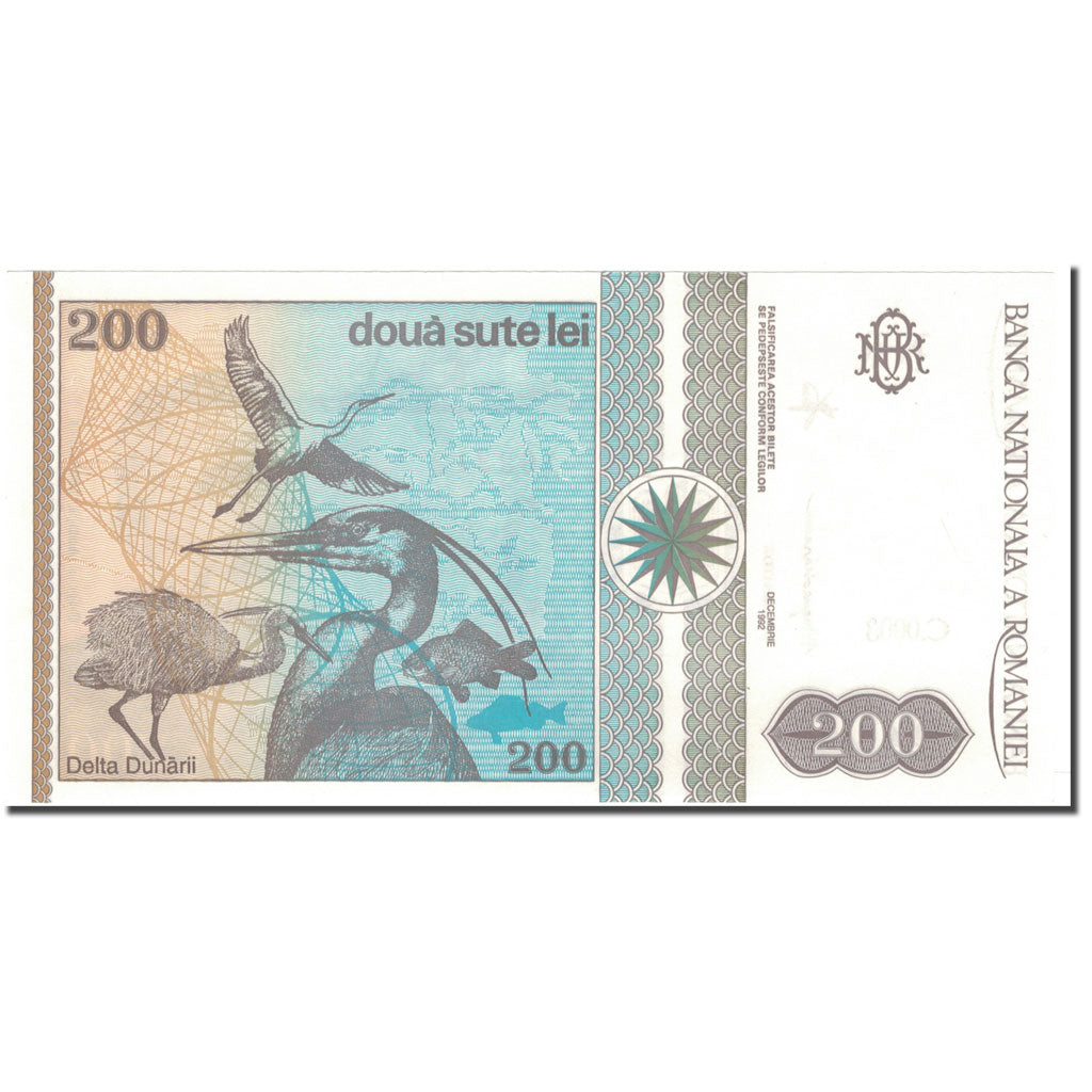 Banknote, Romania, 200 Lei, 1992, KM:100a, UNC(65-70)