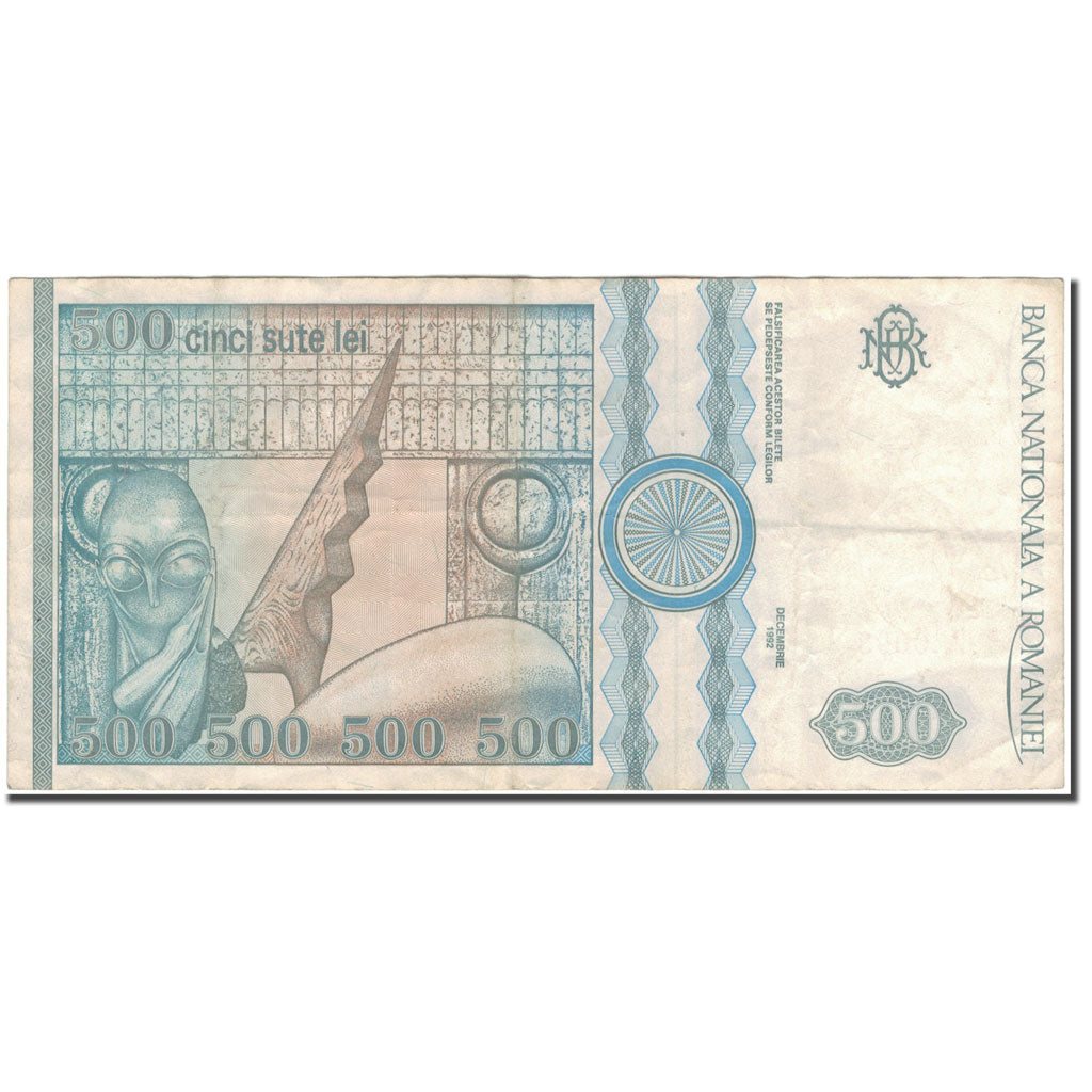 Banknote, Romania, 500 Lei, 1992, KM:101a, VF(30-35)