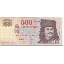 Banknote, Hungary, 500 Forint, 2001, KM:188a, VF(30-35)
