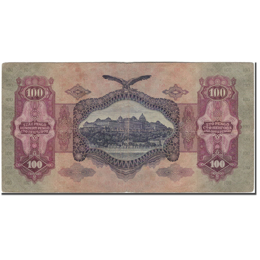 Biljet, Hongarije, 100 Pengö, 1930-07-01, KM:98, TB+