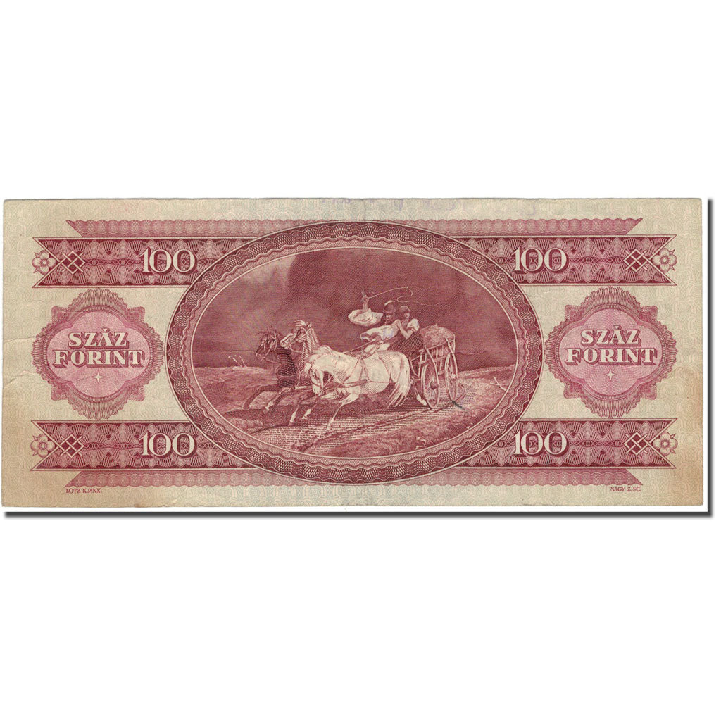 Biljet, Hongarije, 100 Forint, 1989-01-10, KM:171h, TB+