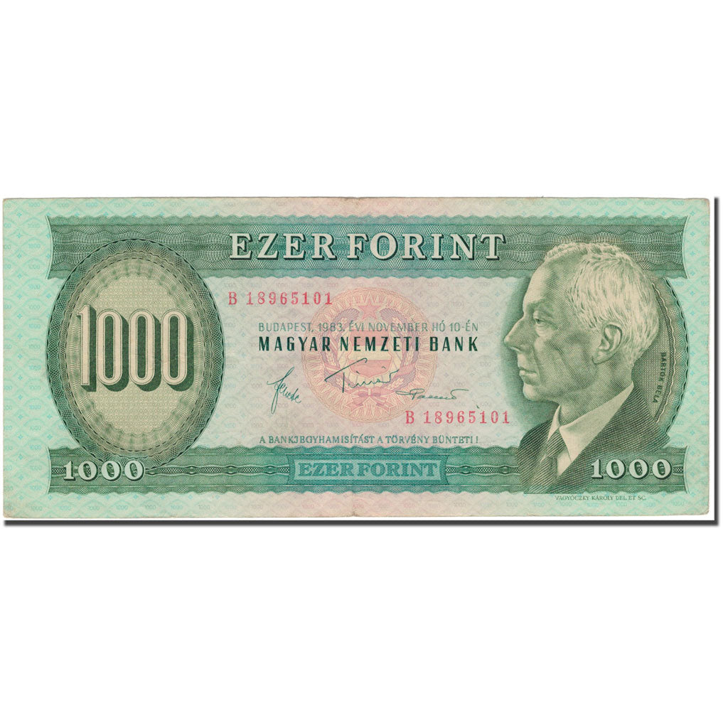 Banknote, Hungary, 1000 Forint, 1983-11-10, KM:173b, EF(40-45)