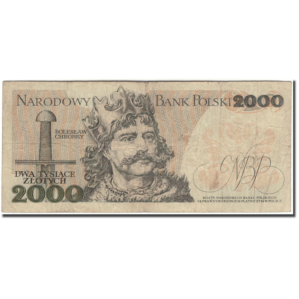 Banknote, Poland, 2000 Zlotych, 1977, KM:147a, F(12-15)