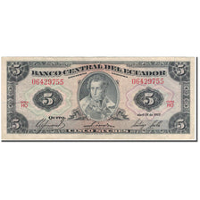 Banknote, Ecuador, 5 Sucres, 1977-04-29, KM:108a, VF(20-25)