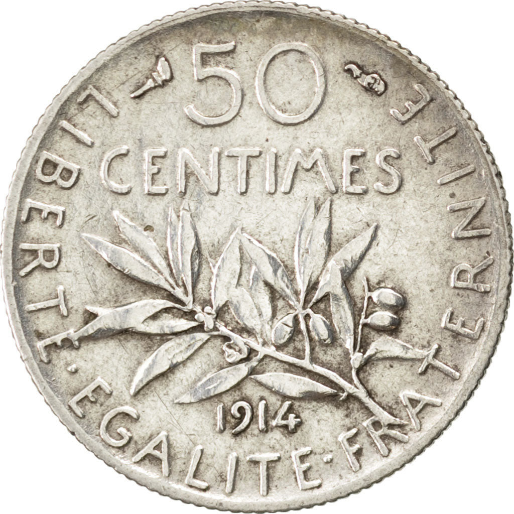 IIIème République, 50 Centimes Semeuse 1914, KM 854