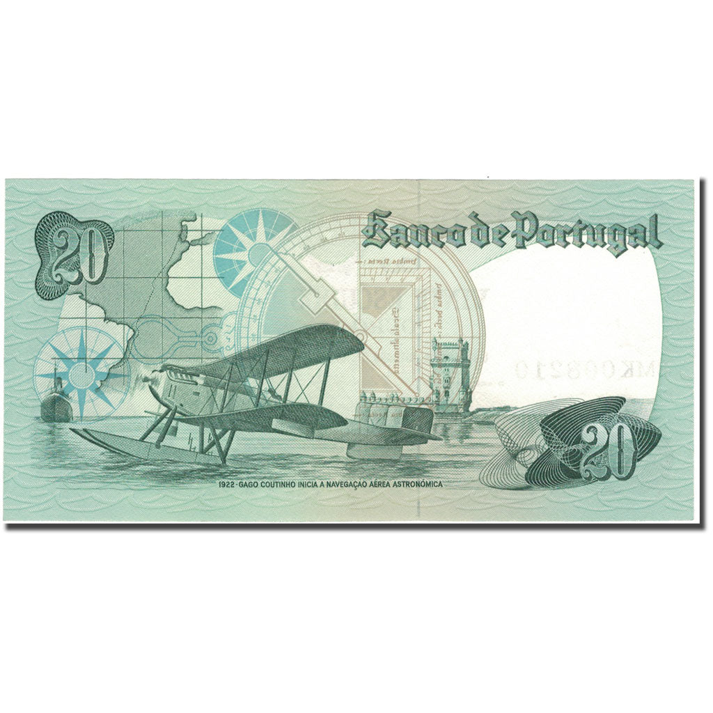 Banknote, Portugal, 20 Escudos, 1978-10-04, KM:176b, UNC(65-70)