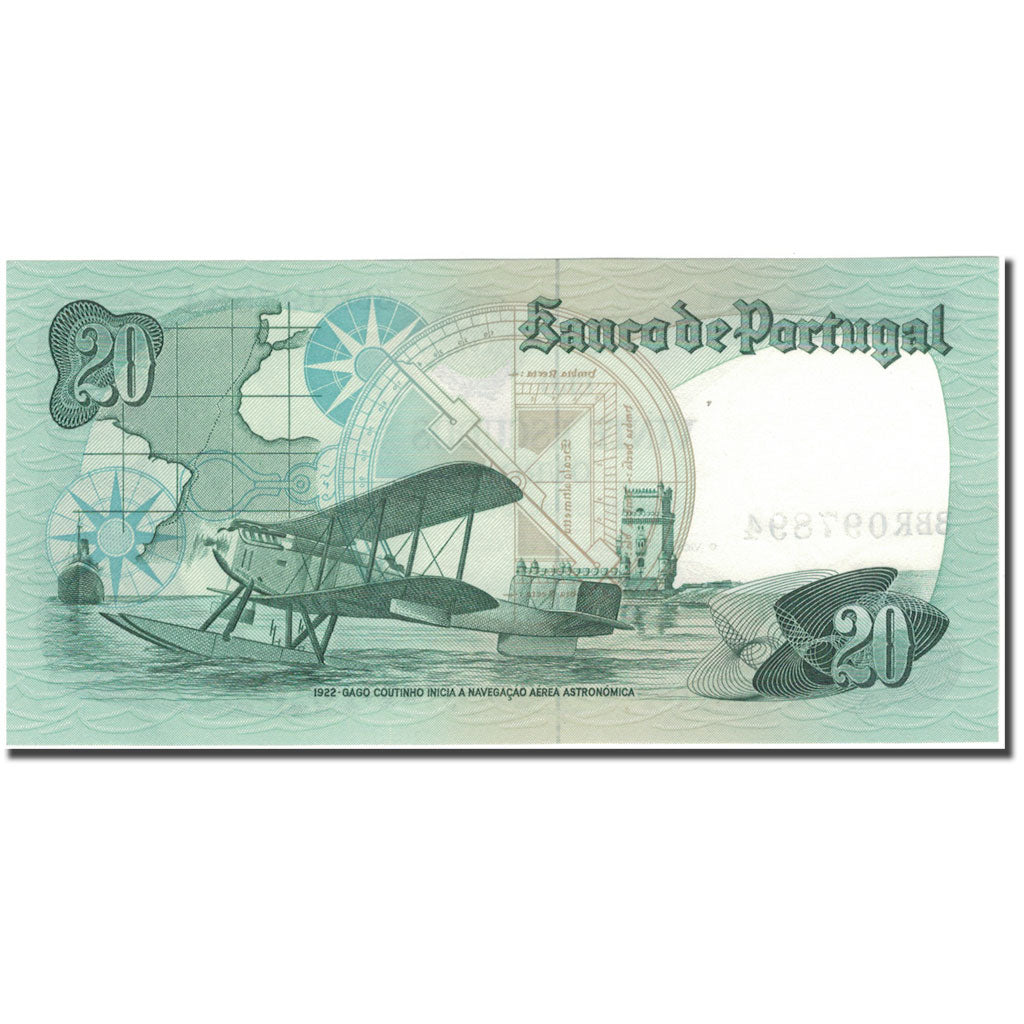 Banknote, Portugal, 20 Escudos, 1978-10-04, KM:176b, UNC(65-70)
