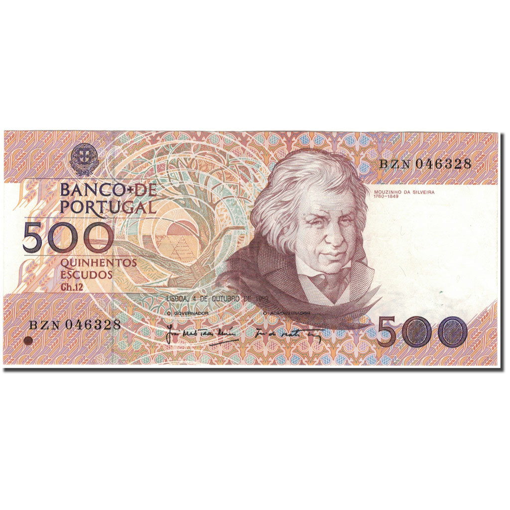 Banknote, Portugal, 500 Escudos, 1989-10-04, KM:180c, AU(50-53)