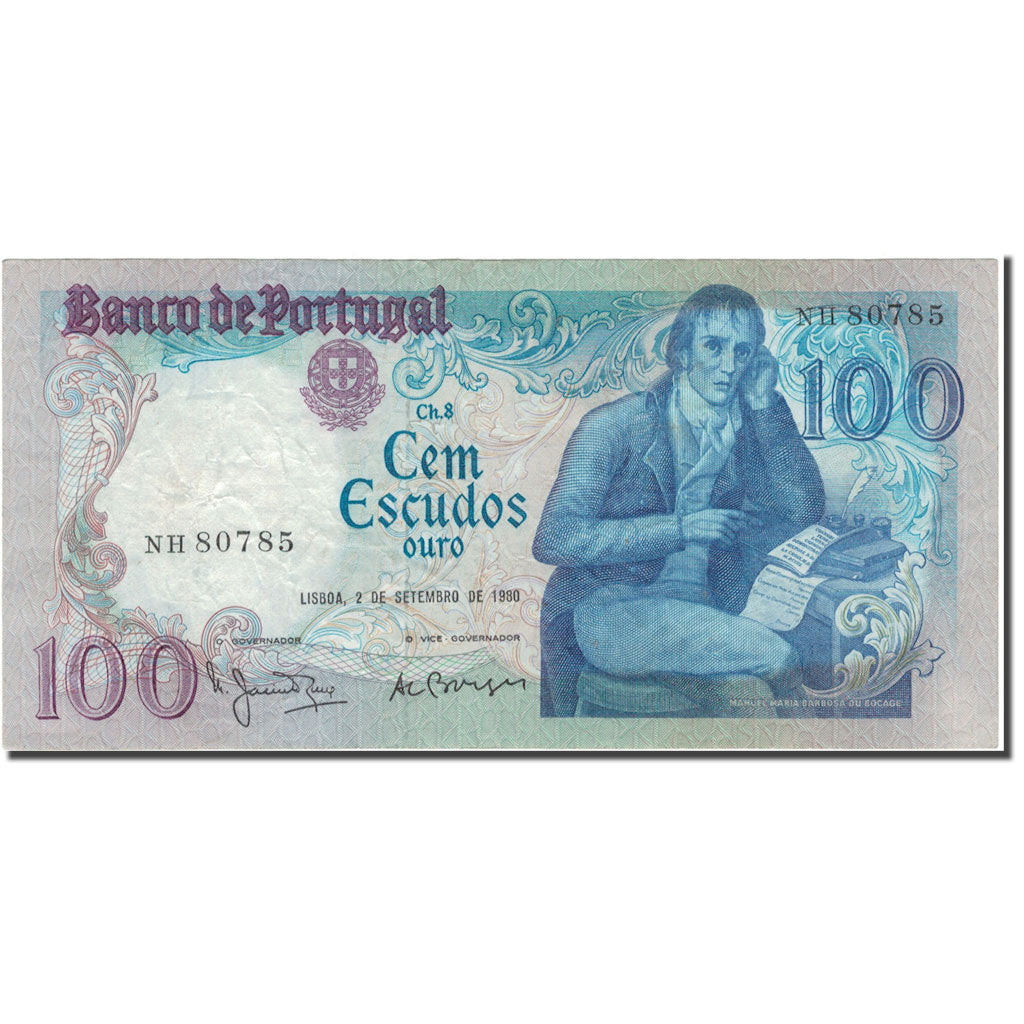 Banconote, Portogallo, 100 Escudos, 1980-09-02, KM:178a, MB