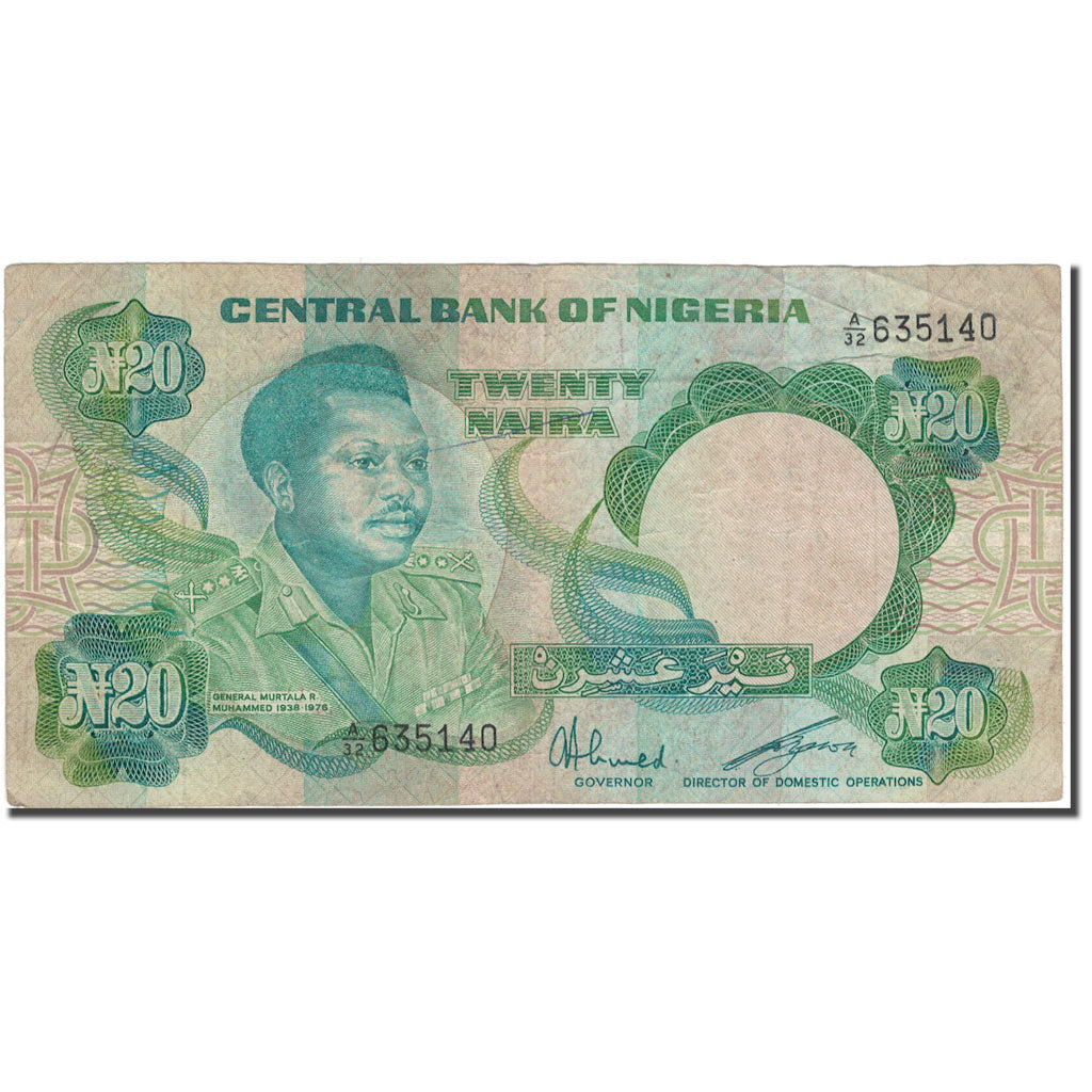 Banknote, Nigeria, 20 Naira, KM:26a, F(12-15)
