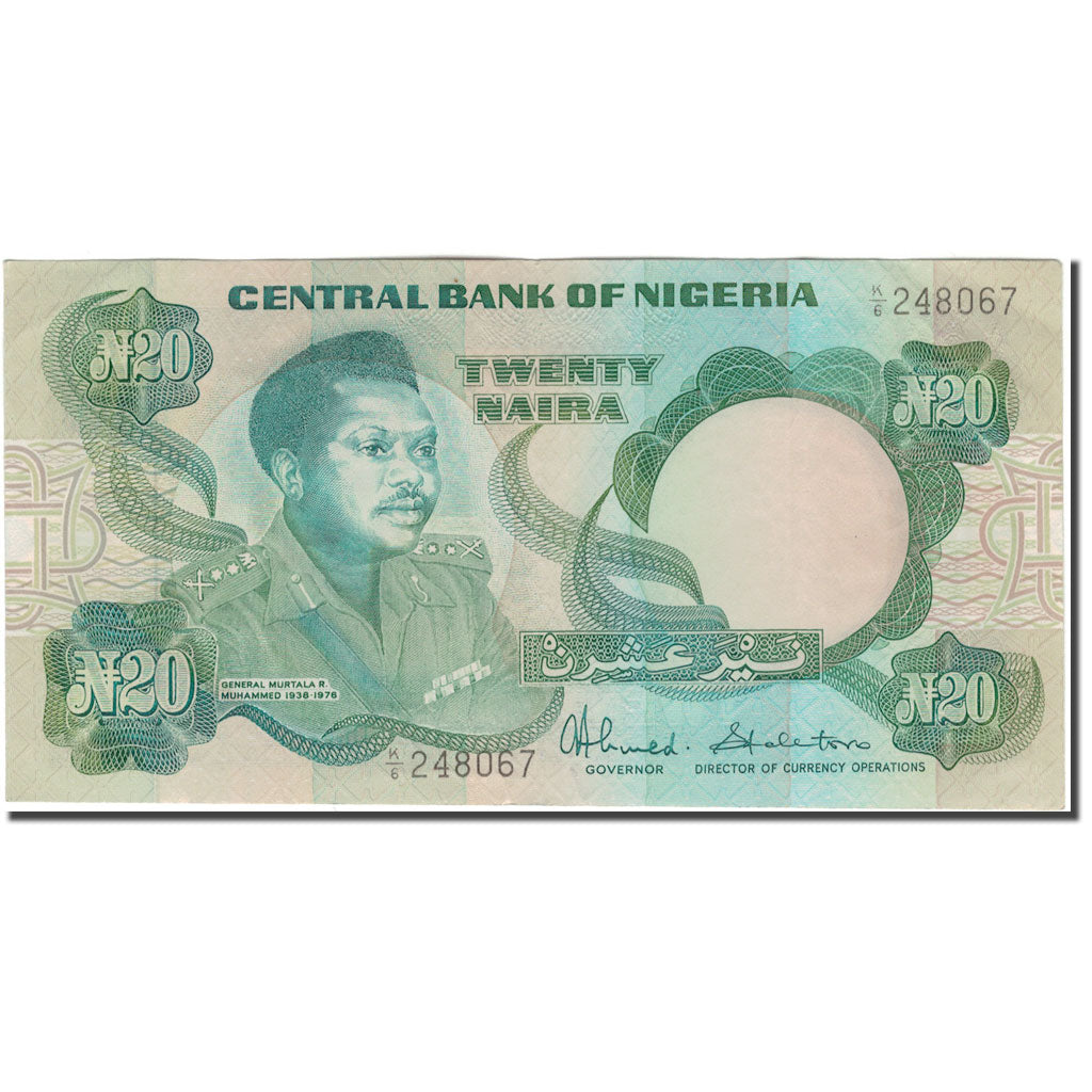 Banknote, Nigeria, 20 Naira, KM:26c, EF(40-45)