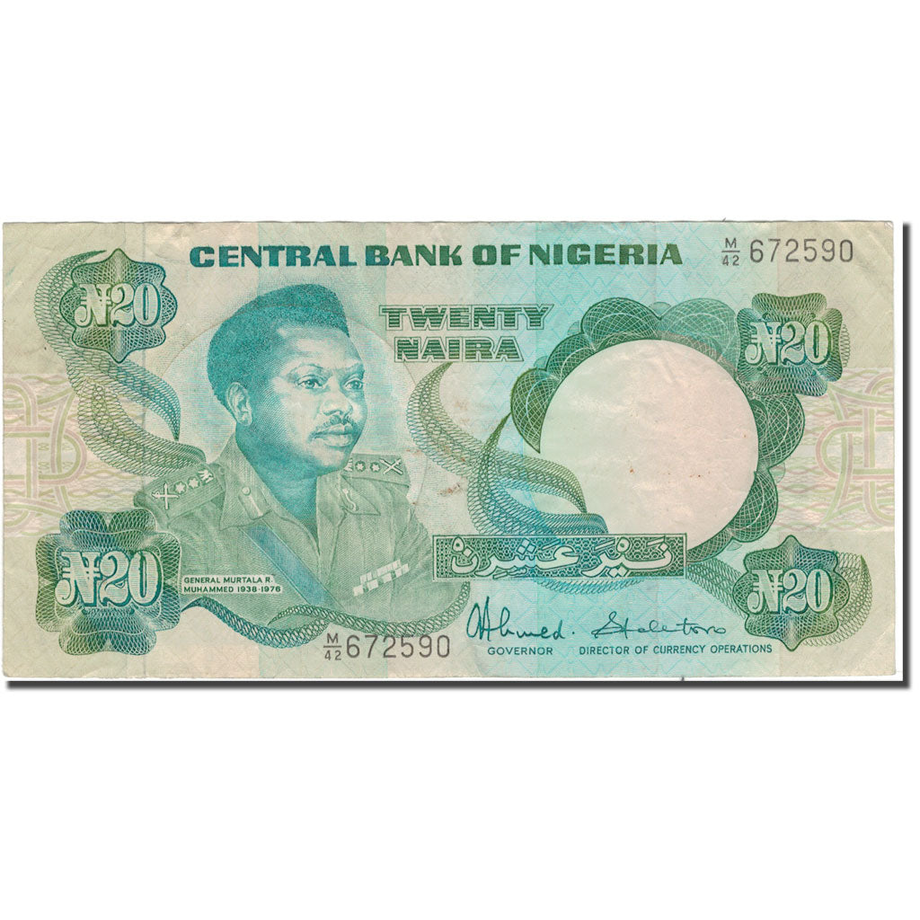 Banconote, Nigeria, 20 Naira, KM:26c, MB+