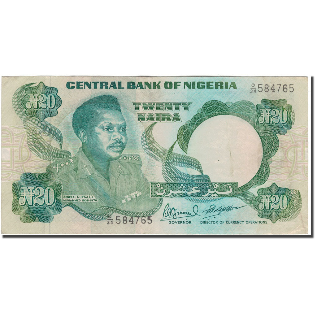 Banknote, Nigeria, 20 Naira, KM:26e, VF(20-25)