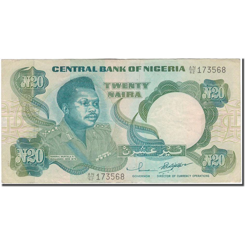 Banknote, Nigeria, 20 Naira, KM:26g, VF(30-35)