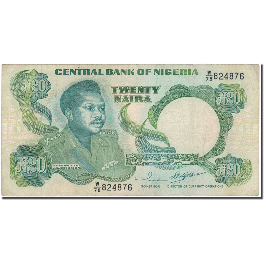 Banknote, Nigeria, 20 Naira, KM:26g, VF(20-25)