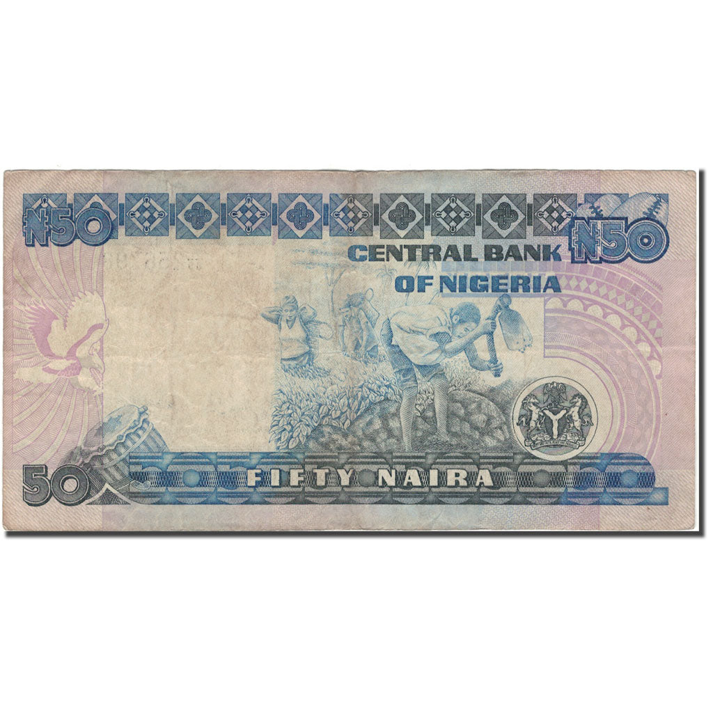 Banknote, Nigeria, 50 Naira, KM:27c, VF(20-25)