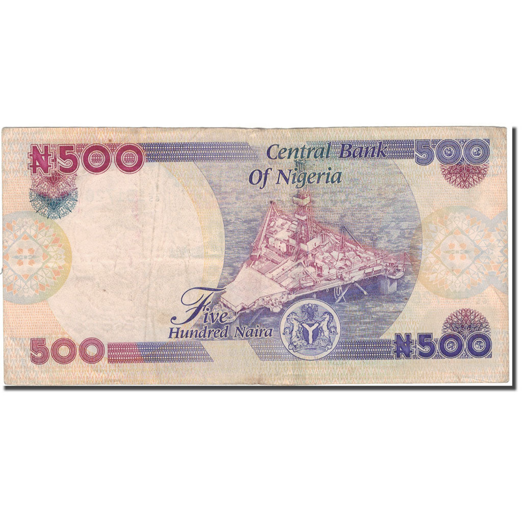 Banknote, Nigeria, 500 Naira, 2009, KM:30h, VF(20-25)