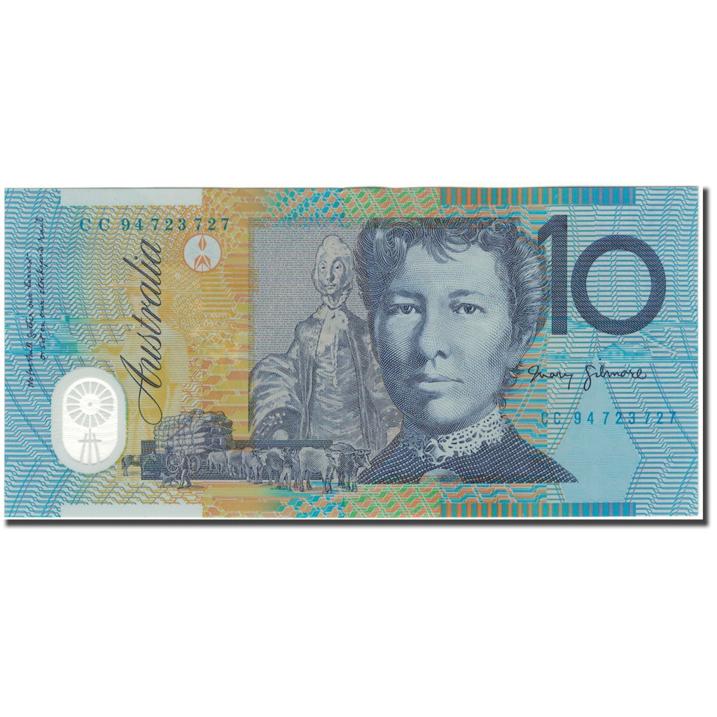 Banknote, Australia, 10 Dollars, KM:52a, AU(55-58)