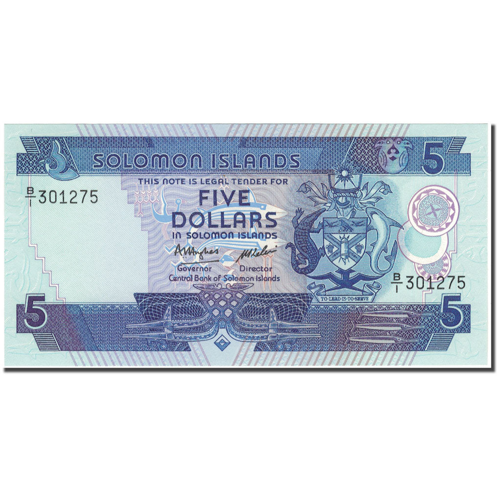 Banknote, Solomon Islands, 5 Dollars, KM:14A, UNC(65-70)