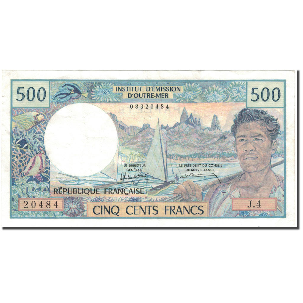 Banknote, Tahiti, 500 Francs, KM:25d, EF(40-45)