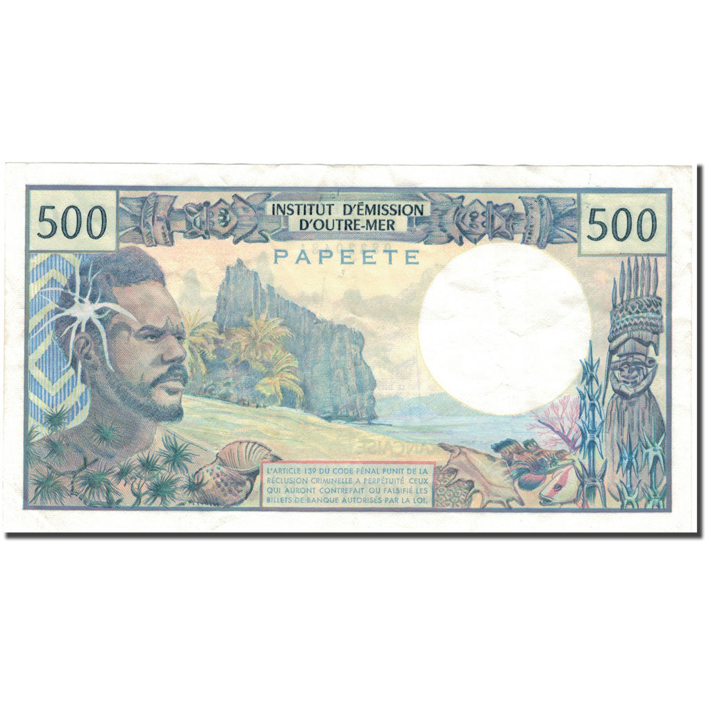 Banknote, Tahiti, 500 Francs, KM:25d, EF(40-45)