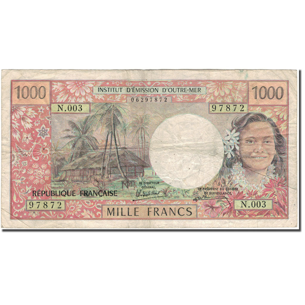 Banknote, New Caledonia, 1000 Francs, KM:64b, F(12-15)