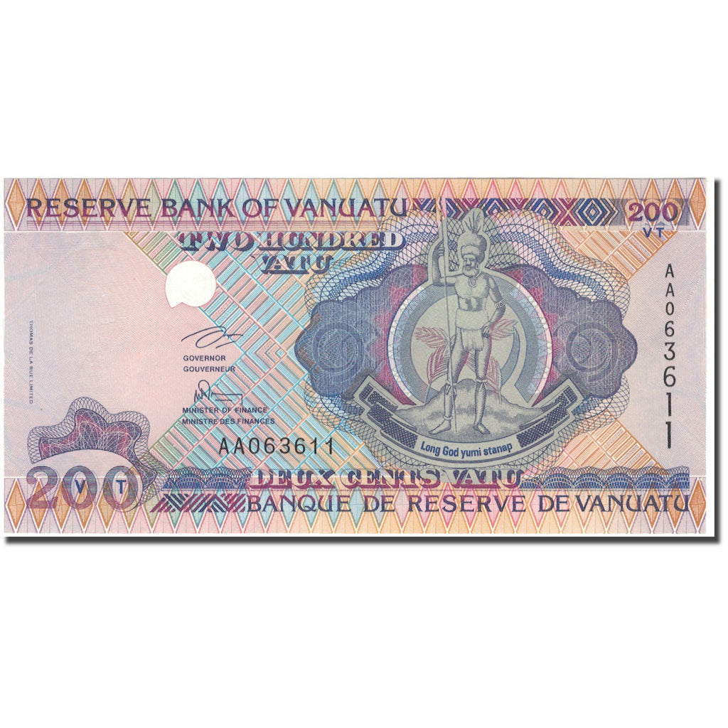 Geldschein, Vanuatu, 200 Vatu, KM:8a, UNZ