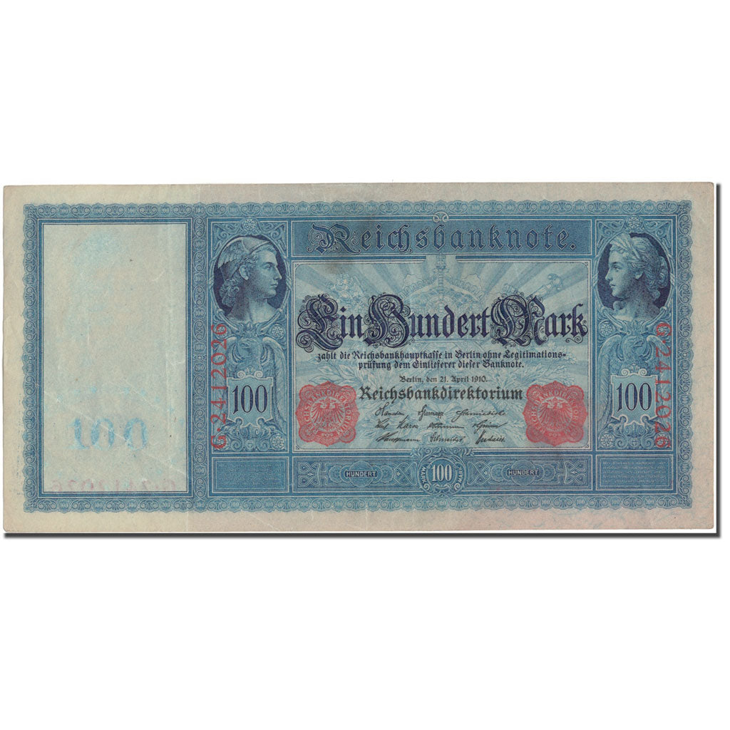 Banconote, Germania, 100 Mark, 1910-04-21, KM:42, BB
