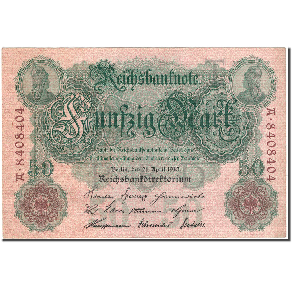 Banknote, Germany, 50 Mark, 1910-04-21, KM:41, EF(40-45)