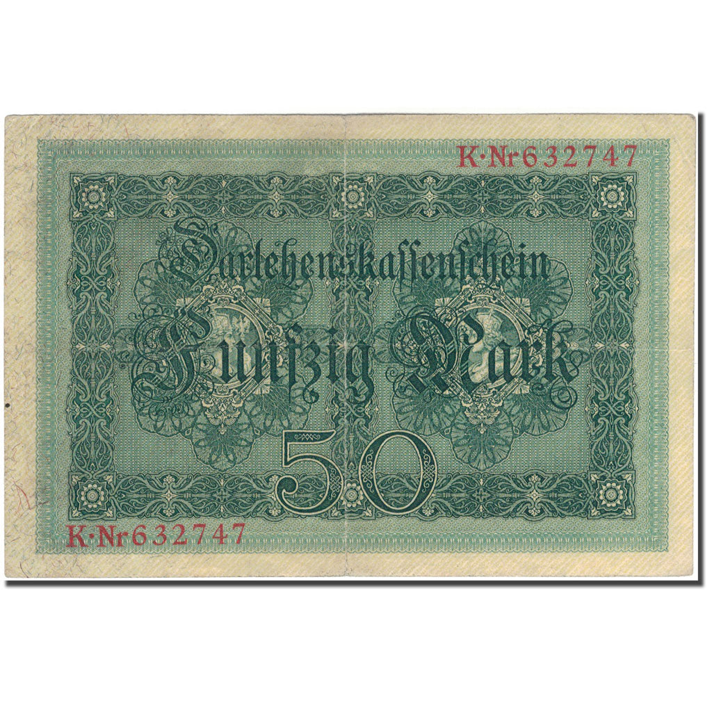 Banknot, Niemcy, 50 Mark, 1914-08-05, KM:49a, EF(40-45)