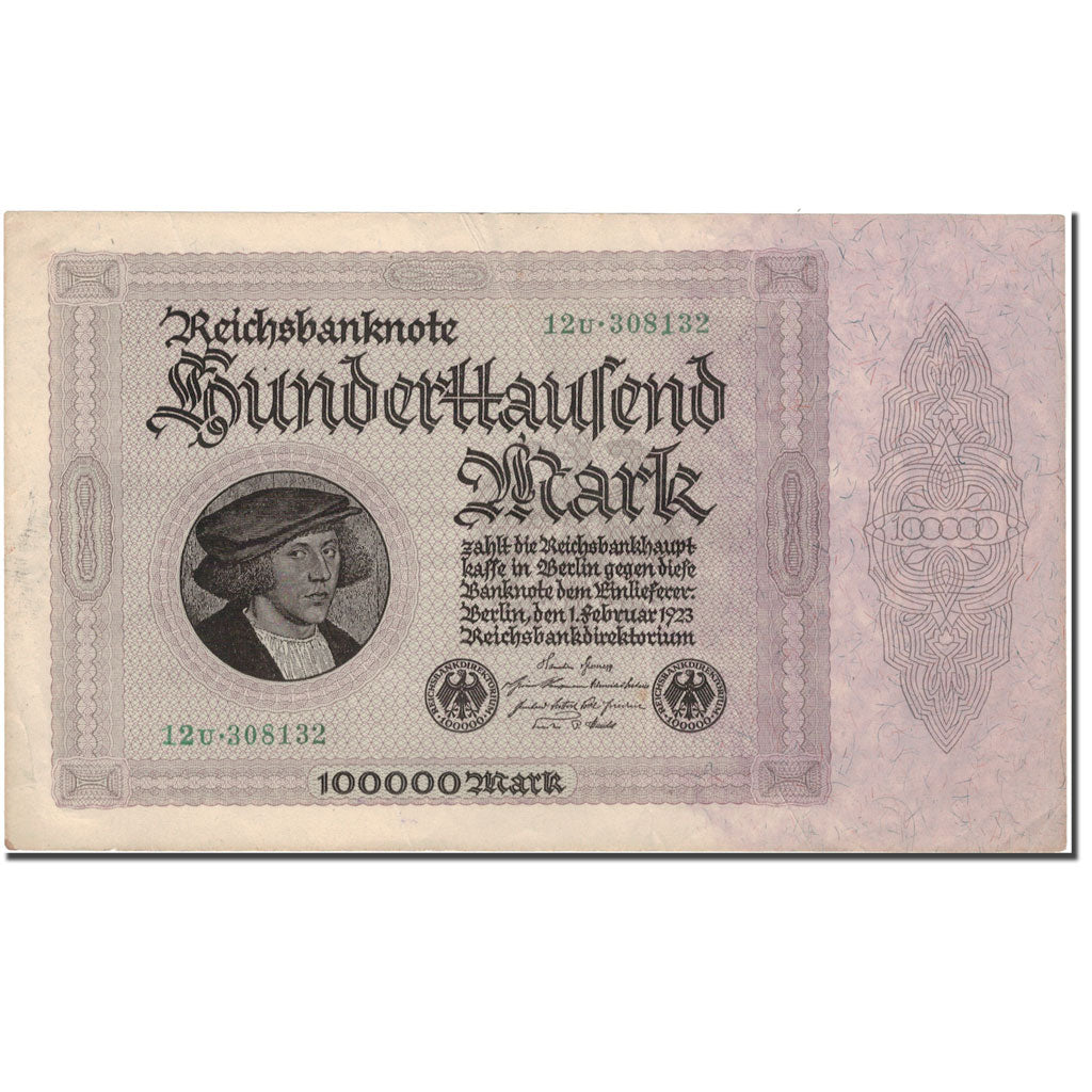 Banknote, Germany, 100,000 Mark, 1923-02-01, KM:83a, EF(40-45)