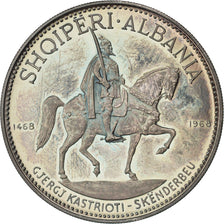 ALBANIA, 10 Leke, 1970, KM #50.3, MS(63), Silver, 33.44