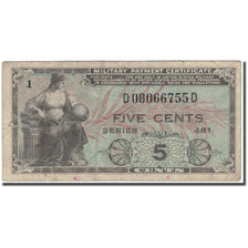 Banknote, United States, 5 Cents, KM:M22a, VF(20-25)