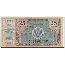 Banknote, United States, 25 Cents, KM:M17, VF(20-25)