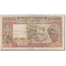 Banknote, West African States, 10,000 Francs, KM:609Hd, VF(20-25)