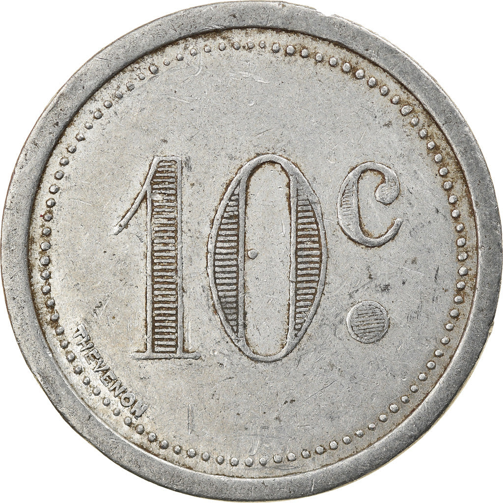Coin, France, Chambre de Commerce, Elbeuf, 10 Centimes, 1921, EF(40-45)