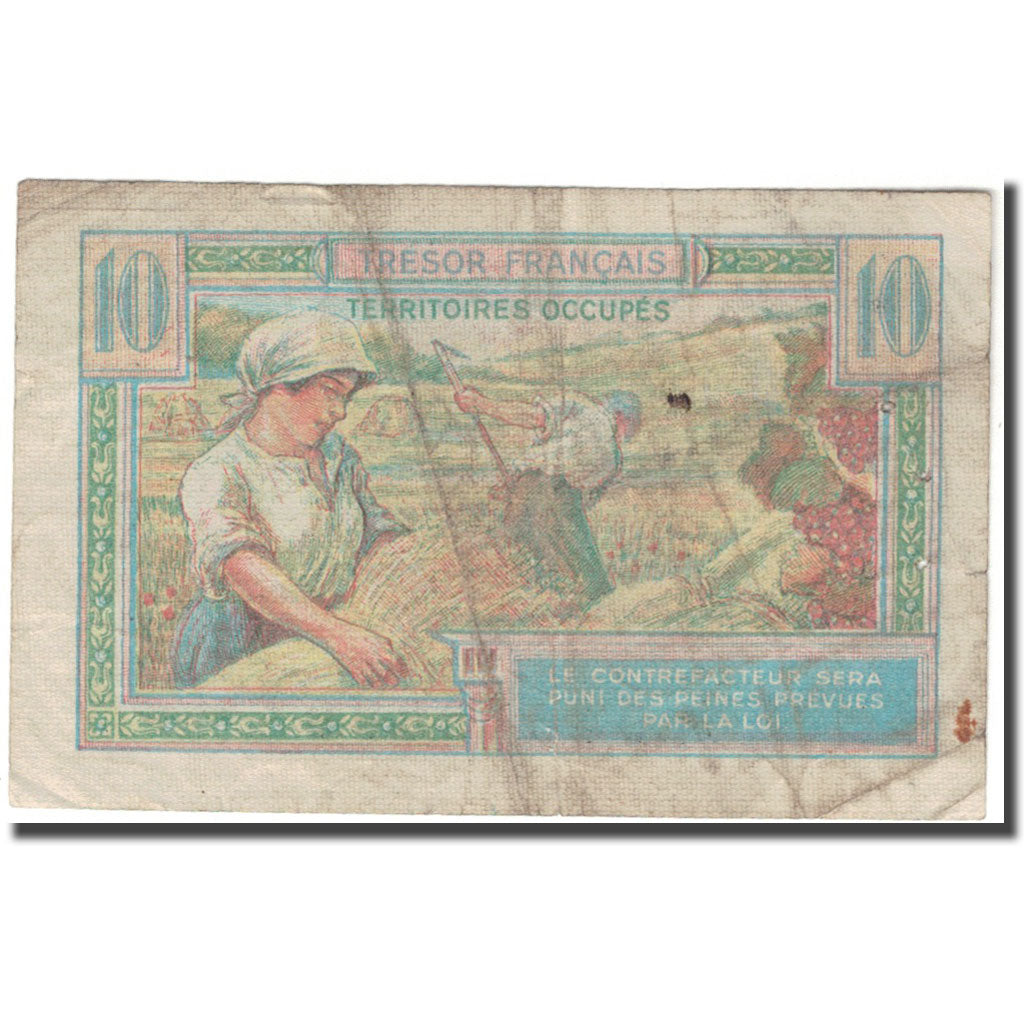 Frankrijk, 10 Francs, 1947 French Treasury, TB, Fayette:VF30.1, KM:M7a
