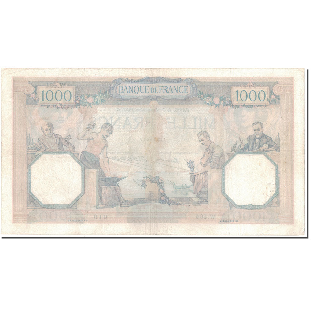 Frankrijk, 1000 Francs, 1 000 F 1927-1940 ''Cérès et Mercure'', 1927-09-01