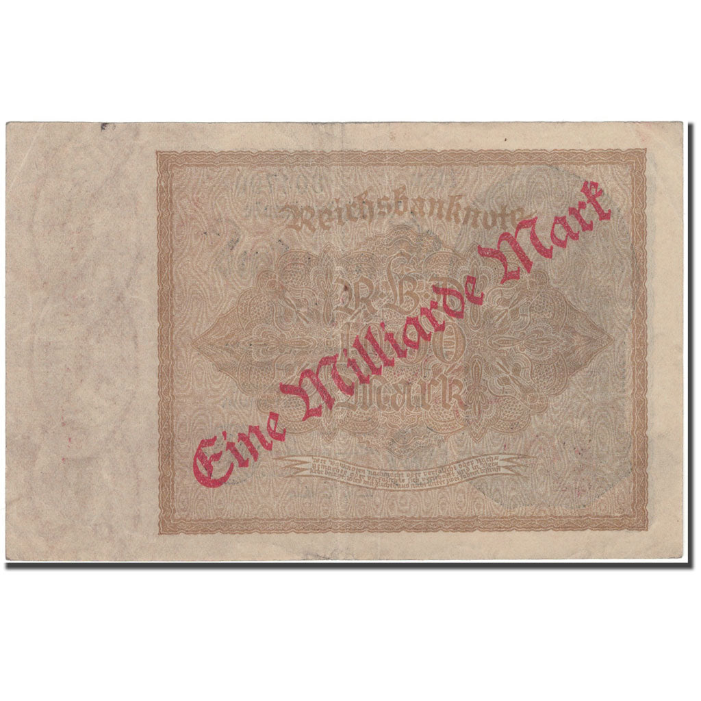 Banknote, Germany, 1 Milliarde Mark on 1000 Mark, 1922-12-15, KM:113a, EF(40-45)