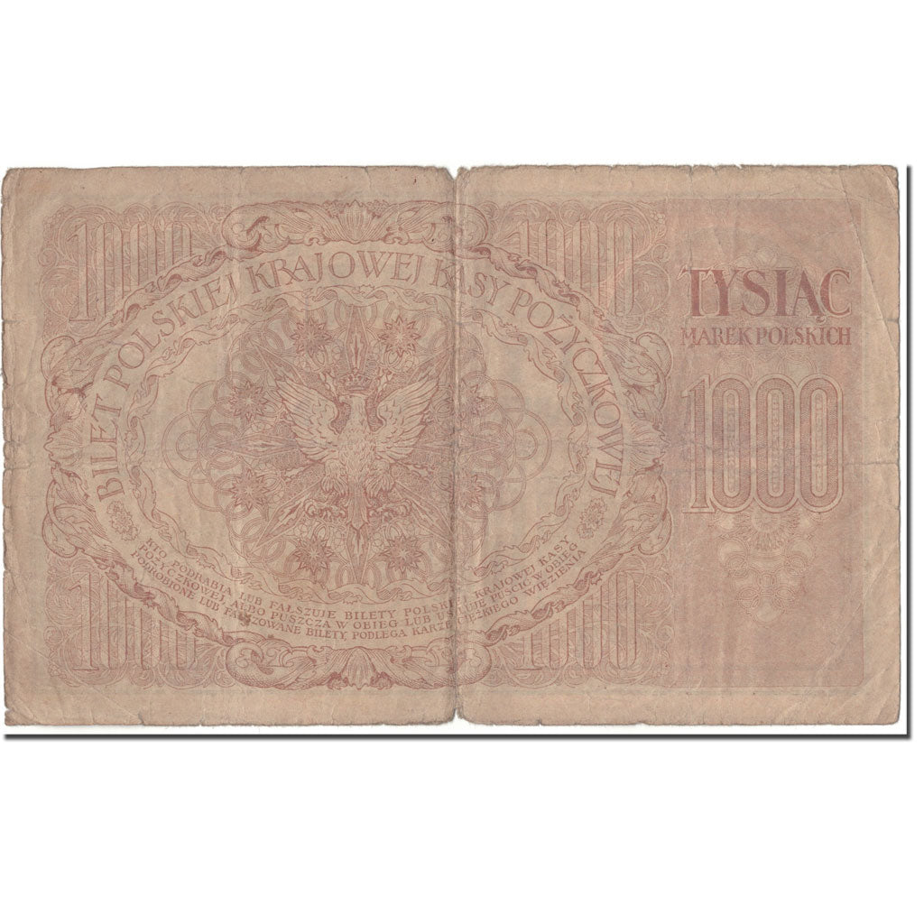 Banknote, Poland, 1000 Marek, 1919-05-17, KM:22b, F(12-15)