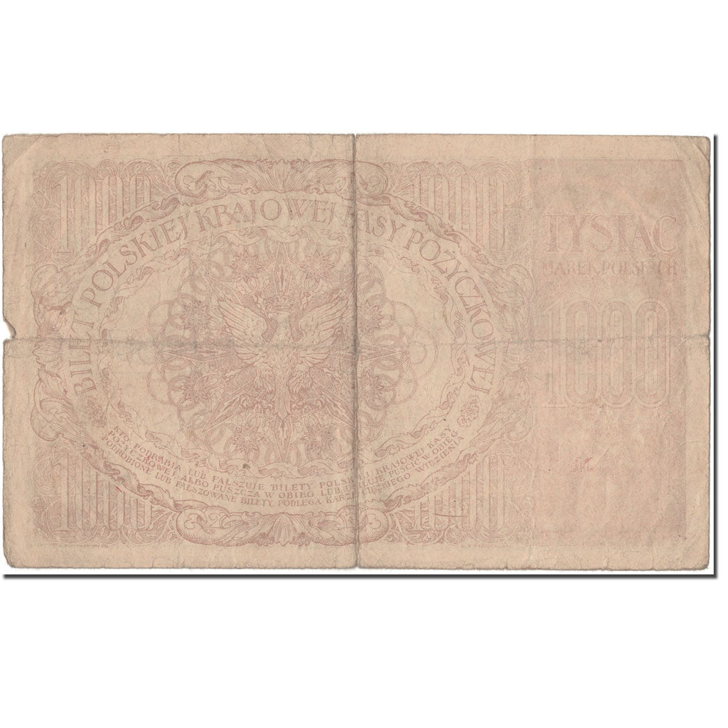 Banknote, Poland, 1000 Marek, 1919-05-17, KM:22c, VF(20-25)