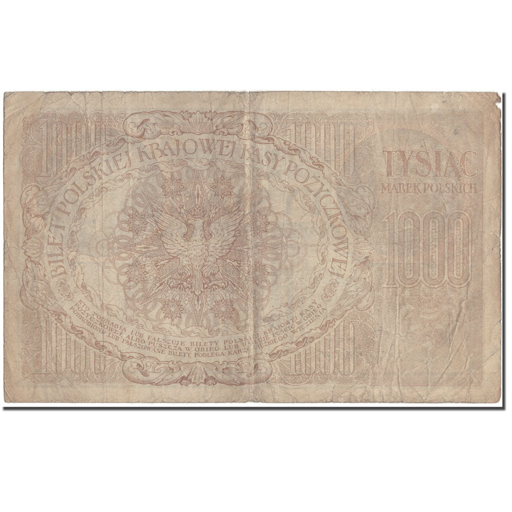 Banknote, Poland, 1000 Marek, 1919-05-17, KM:22d, VF(20-25)
